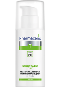 Pharmaceris T PRZECIW­TRĄDZIKOWY KREM NORMALIZUJĄCY SPF 20 do twarzy ZWĘŻAJĄCY PORY SEBOSTATIC DZIEŃ 50 ml