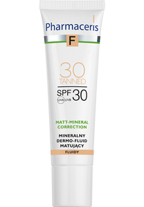 Pharmaceris F MINERALNY DERMO-FLUID MATUJĄCY MATT-MINERAL-CORRECTION SPF 30 30 TANNED 30 ml