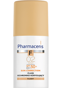 Pharmaceris F FLUID OCHRONNO-KORYGUJĄCY SUN-CORRECTION NAJWYŻSZA OCHRONA SPF 50+ 02 SAND 30 ml