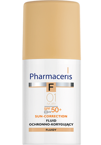 Pharmaceris F FLUID OCHRONNO-KORYGUJĄCY SUN-CORRECTION NAJWYŻSZA OCHRONA SPF 50+ 01 IVORY 30 ml